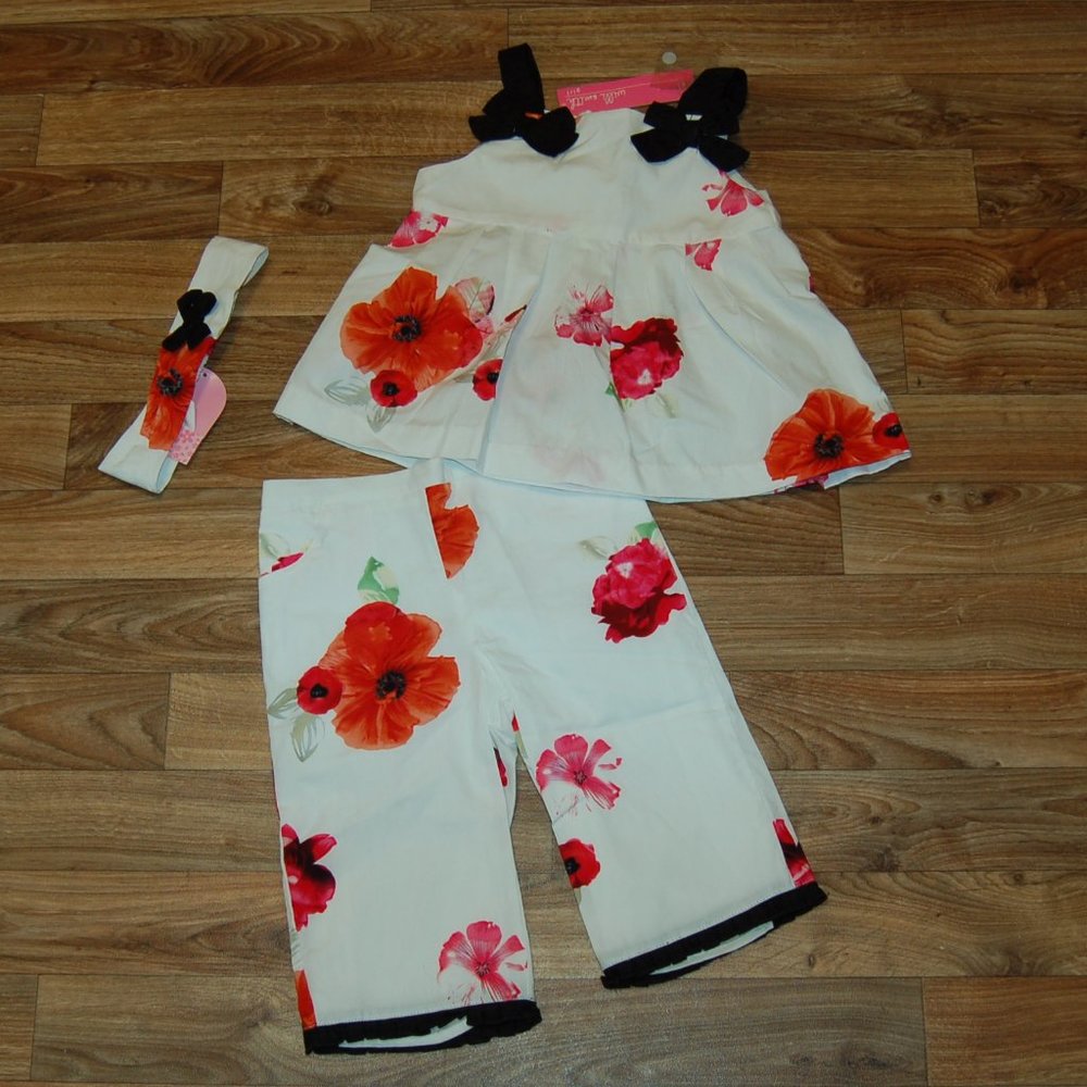 Willi Smith Toddler Girl Floral Matching 3 pcs.